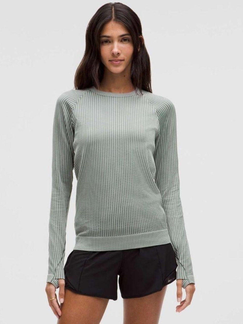 Lululemon Rest Less Pullover in Dark Forest/Jade Grey